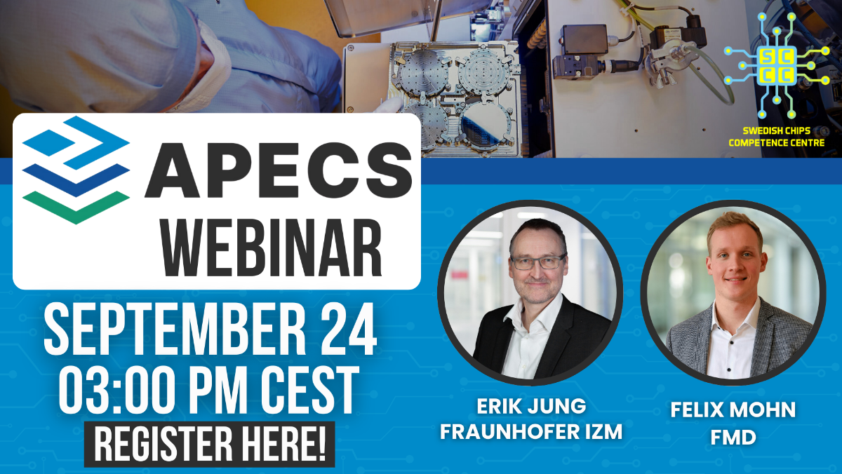 APECS Pilot Line Free Webinar - September 24 - 3:00 pm - Online